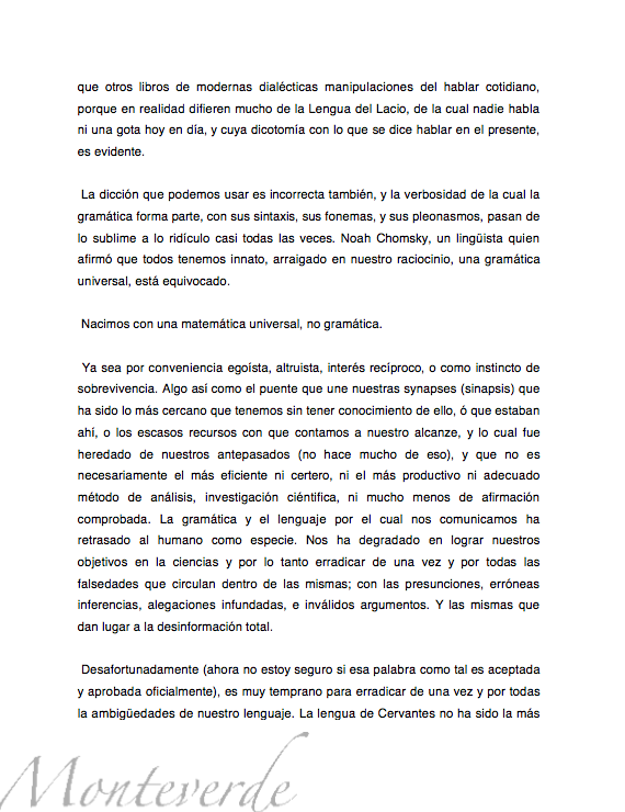 La anomalía del lenguaje