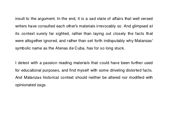 Matanzas and its historians